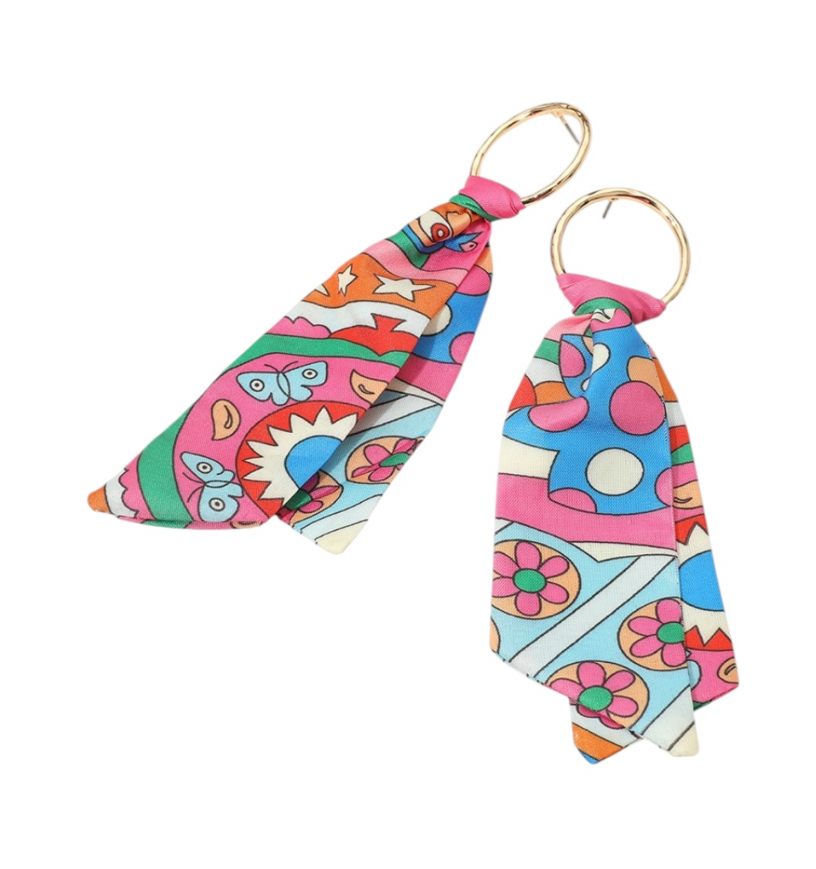 Quiet But Confident Scarf Earrings