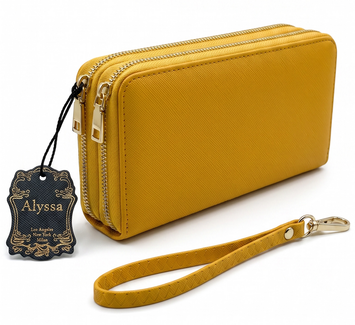 The Alyssa Love Double Zip Wallet Wristlet