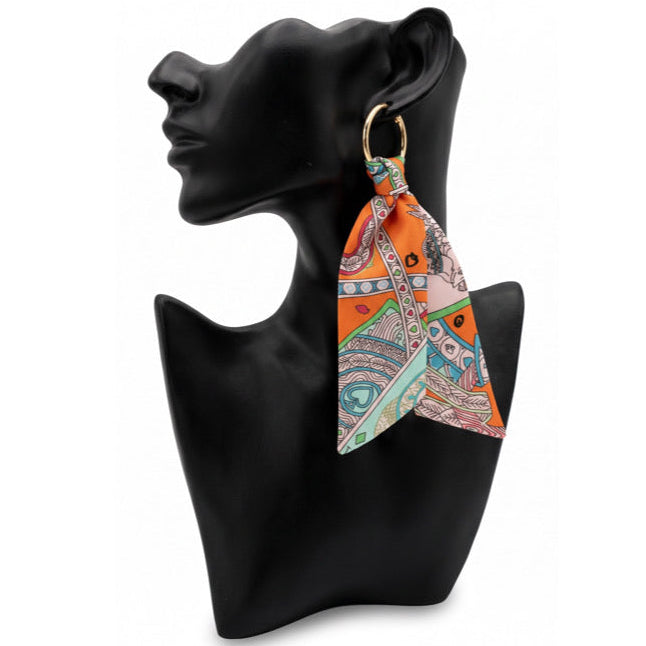 Quiet But Confident Scarf Earrings