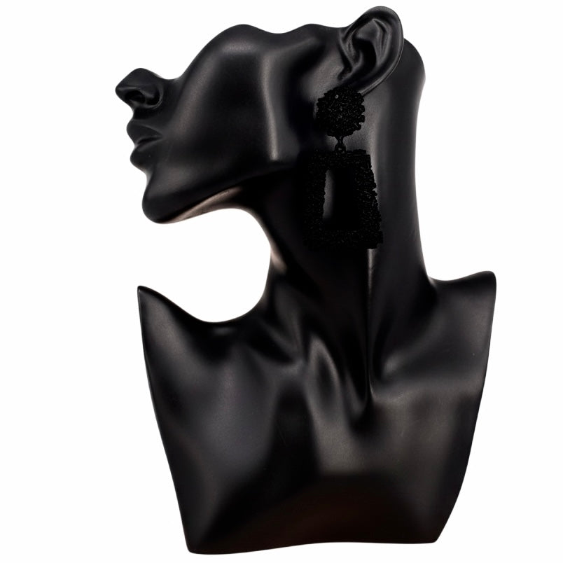 Living Single Textured Metal Earrings