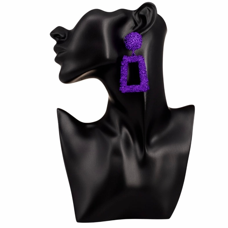 Living Single Textured Metal Earrings