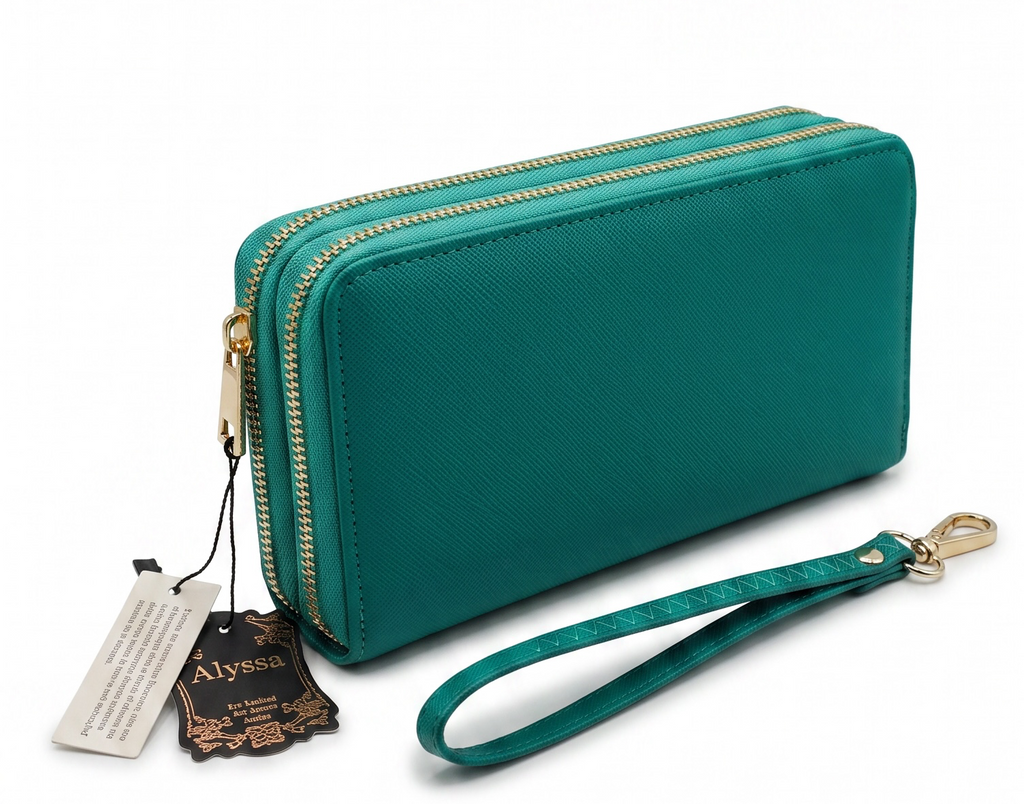 The Alyssa Love Double Zip Wallet Wristlet