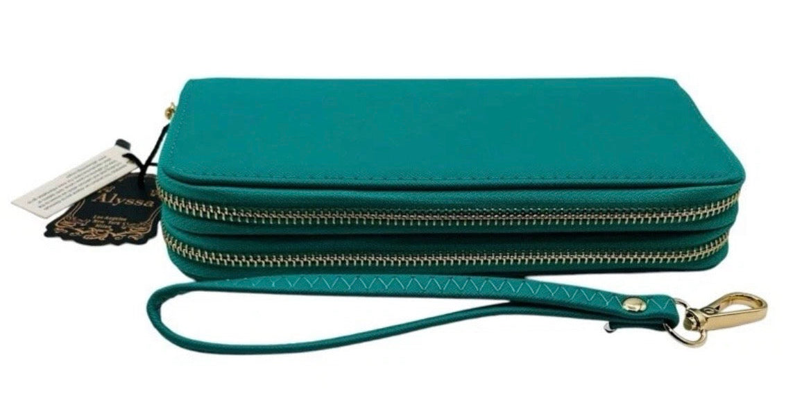 The Alyssa Love Double Zip Wallet Wristlet