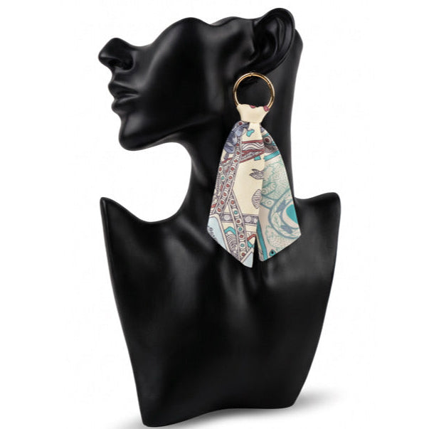 Quiet But Confident Scarf Earrings
