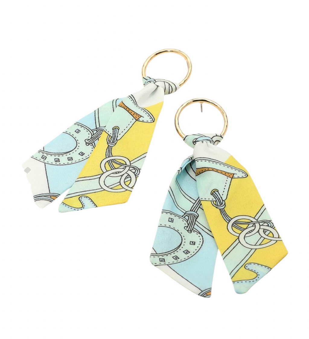 Quiet But Confident Scarf Earrings