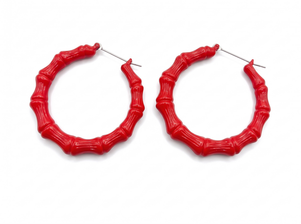 Hot Girl Bamboo Hoops