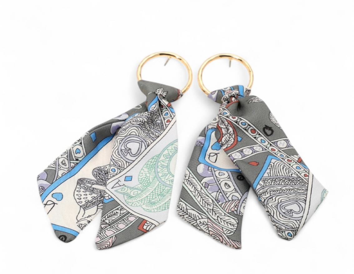 Quiet But Confident Scarf Earrings