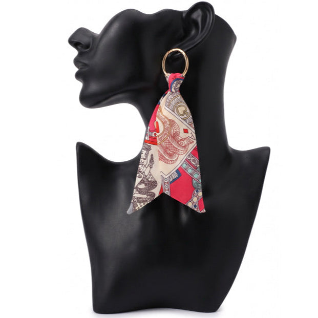 Quiet But Confident Scarf Earrings