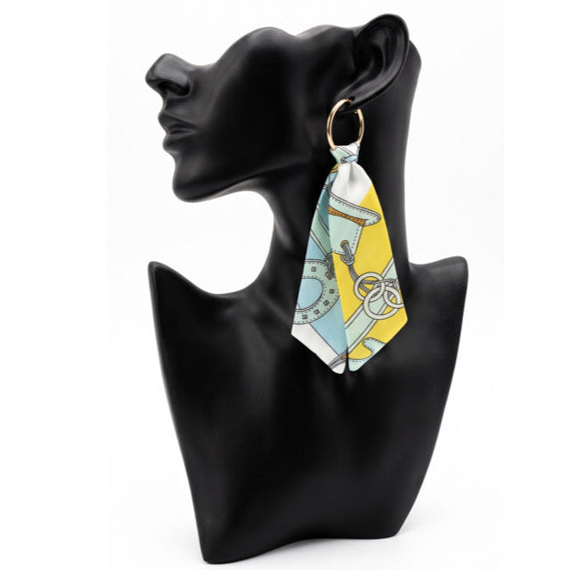 Quiet But Confident Scarf Earrings