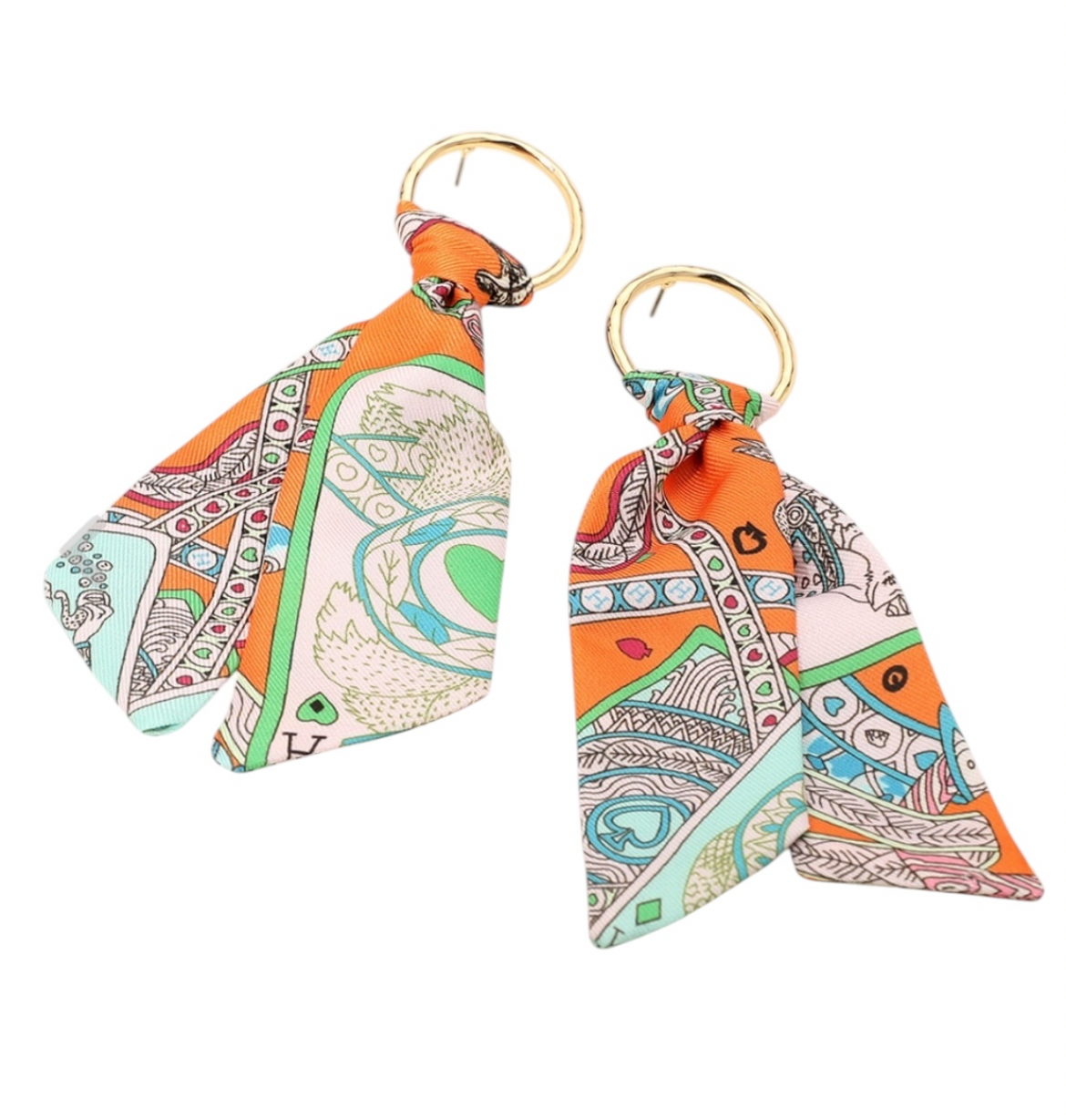 Quiet But Confident Scarf Earrings