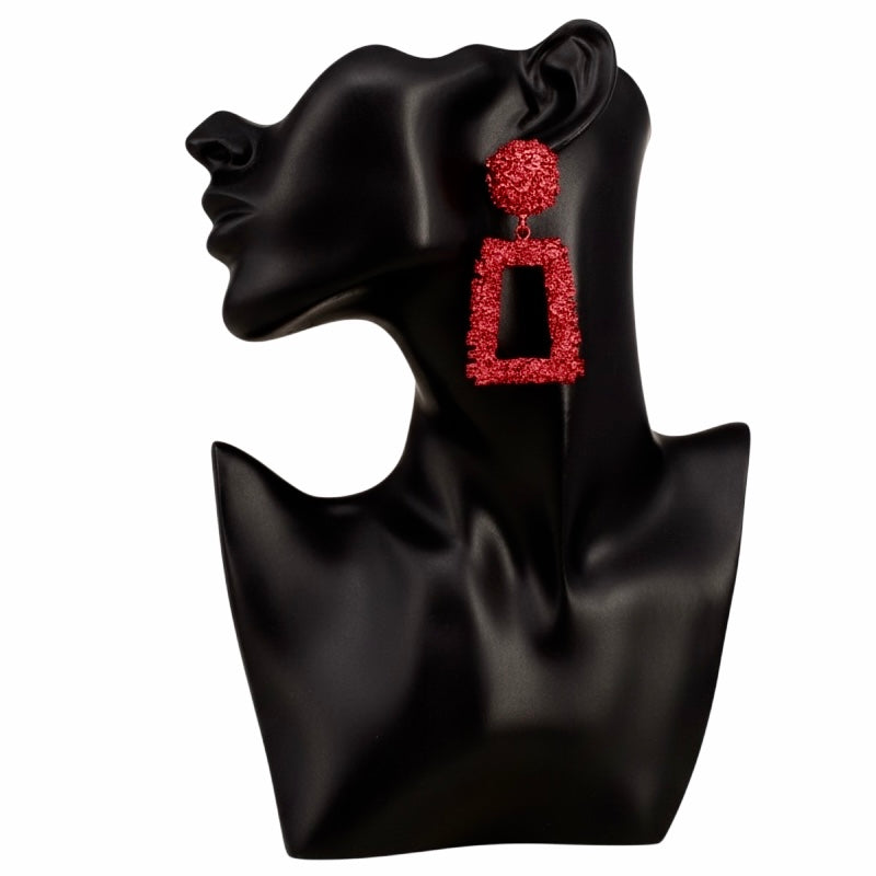 Living Single Textured Metal Earrings