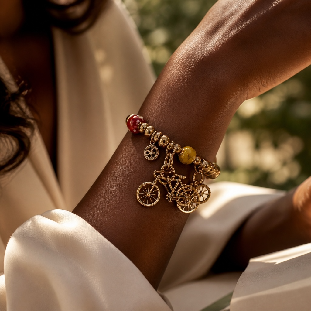 Pedals of Promise Charm Bracelet